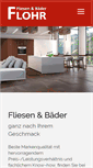 Mobile Screenshot of fliesen-flohr.de